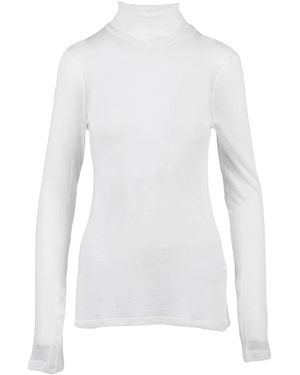 Semicouture Truien & Vesten ,Wit ,Wol Sottogiacca Garzato