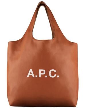 A.P.C. Shopping Bags - Brown