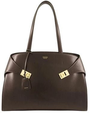 Ferragamo Hug Tote Bag - Schwarz
