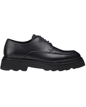 Doucal's Schoenen ,Zwart ,Leer Leren Derby Schoenen