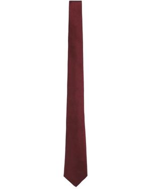 Giorgio Armani Accessoires ,Rood ,Zijden Das - Paars