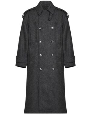 Ami Paris Trench Coats - Negro