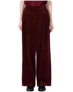 Max Mara Wide Trousers - Rouge