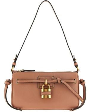 Chloé Padlock Schultertasche - Braun