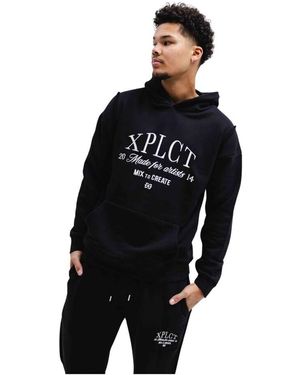 Xplct Studios Schwarzer carbon hoodie