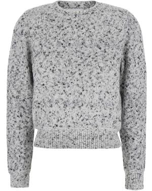 Isabel Marant V-Hals Top Met Lange Mouwen - Grijs