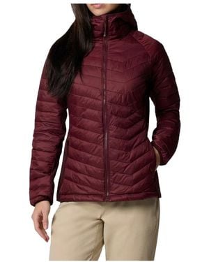 Columbia Powder Pass Ii Hybrid Hooded Jacket - Rood