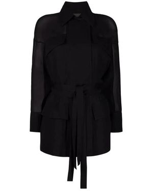 Ferragamo Jassen ,Zwart ,Parka Jas