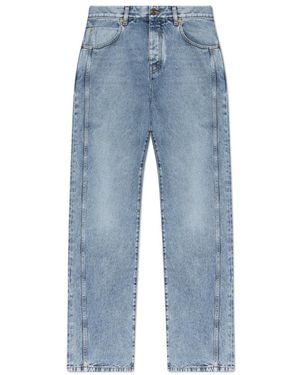 Balmain Jeans ,Blauw ,Katoen Straight-Leg Jeans