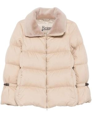 Herno Gewatteerde Jas - Naturel