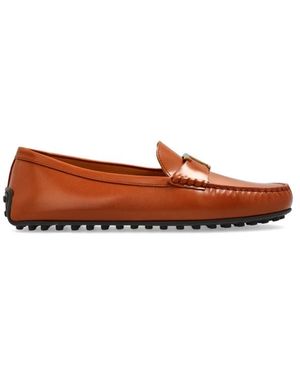 Tod's Gummi Lederschuhe - Braun