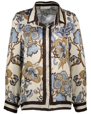 Amélie & Amélie Hellblaue Freeport Bluse - Schwarz