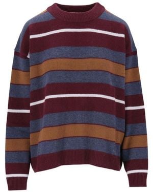 STAUD Truien & Vesten ,Veelkleurig ,Kasjmier Serrano Cashmere Relaxed Crew - Rood
