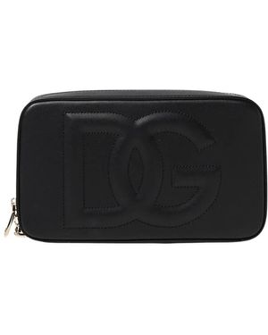 Dolce & Gabbana Gesteppte Leder Clutch - Schwarz