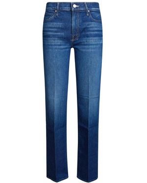 Mother Straight Jeans - Azul