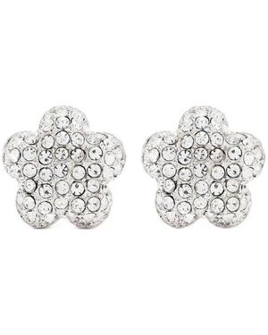 Marc Jacobs Gänseblümchen Pavé Stecker-Ohrringe - Weiß