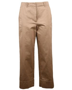 Max Mara Unico Cropped Hose - Natur