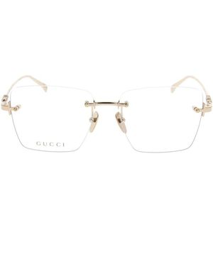 Gucci Accessoires ,Geel ,Glasses - Wit