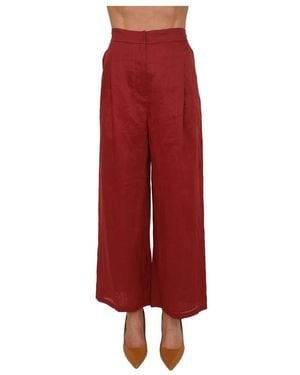 Max Mara Broeken ,Rood ,Pantalone