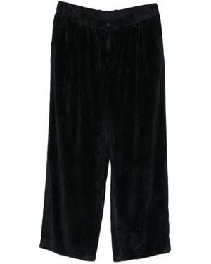 Giorgio Armani Broeken ,Grijs ,Nylon Wijde Broek - Zwart