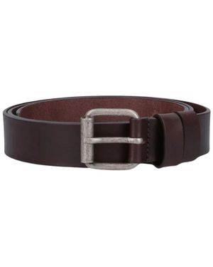 Aspesi Accessoires ,Bruin ,Leer Klassieke Leren Riem