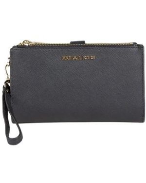 Michael Kors Tassen ,Zwart ,Leer Jet Set Travel Large Double Zip Wristlet
