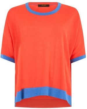 Moorer Round-Neck Knitwear - Naranja