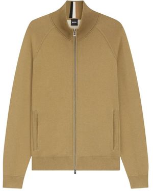 BOSS Truien & Vesten ,Katoen Cardigan - Naturel