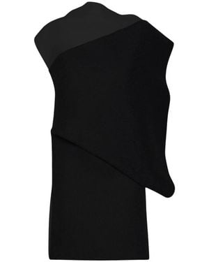 Sportmax Kleedjes ,Zwart ,Polyester Korte Jurk