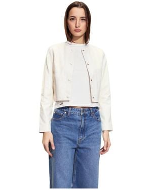 Cynthia Rowley Leather Jackets - Blanc