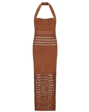 retroféte Knitted Dresses - Bruin