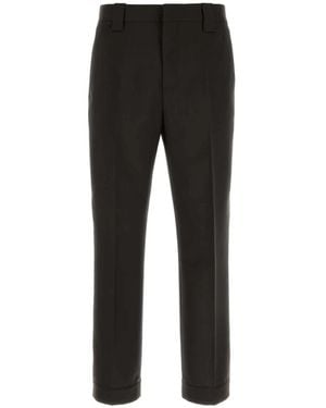 Versace Cropped Trousers - Black