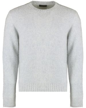 Prada Round-Neck Knitwear - Gris