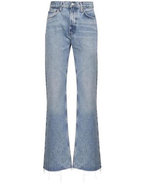Agolde Leena Mid Rise Baby Flare Jean - Blauw