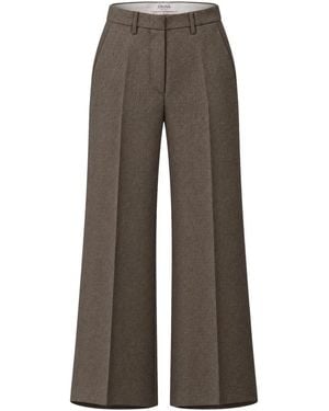 Cruna Wide Trousers - Marrone