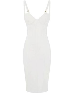 Elisabetta Franchi Midi Dresses - Bianco