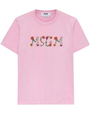 MSGM T-Shirts - Rosa