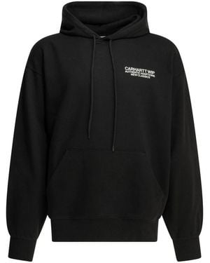 Carhartt Hoodies & Sweatvesten ,Zwart ,Katoen Hooded Sean Hamilton Sweat