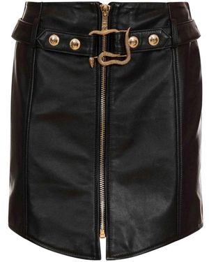 Just Cavalli Leather Skirts - Negro