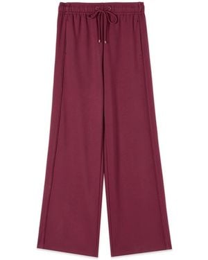 Oltre Broeken ,Rood ,Polyester Wijde Joggingbroek Met Bies - Paars