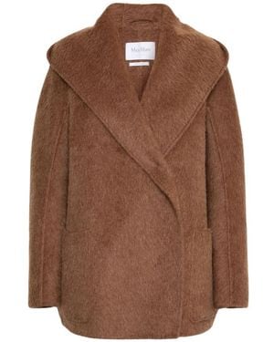Max Mara Faux Fur & Shearling Jackets - Marrón