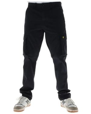 Lyle & Scott Slim-Fit Trousers - Black
