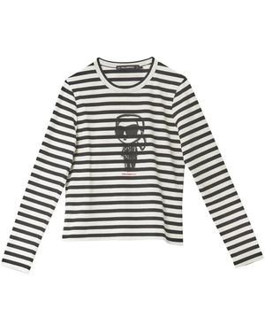 Karl Lagerfeld Long Sleeve Tops - Bianco