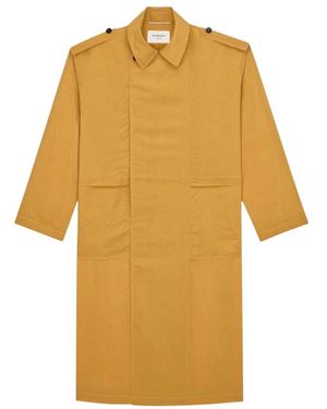 Saint Laurent Single-Breasted Coats - Amarillo