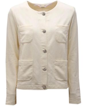 Sun 68 Leather Jackets - Natural