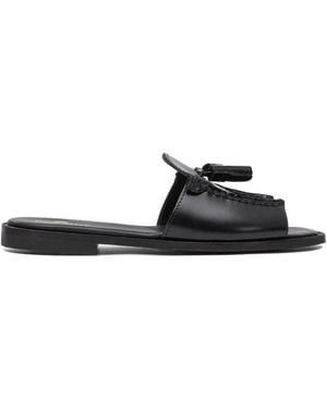 Sebago Schwarze Leder Stilvolle Sandalen Für Frauen