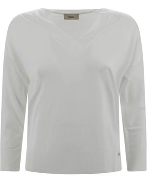 Herno V-Neck Knitwear - Gris