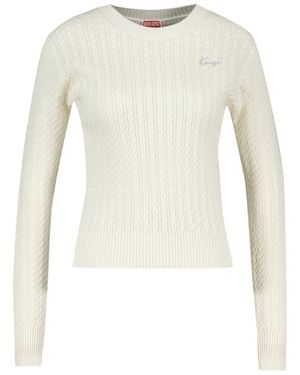 KENZO Round-Neck Knitwear - Blanco