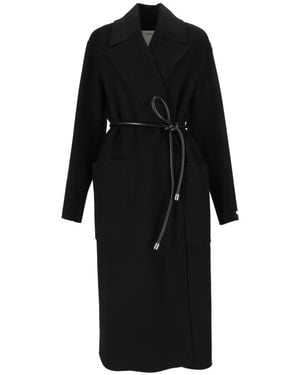 Sportmax Belted Coats - Negro