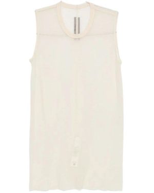 Rick Owens Tops ,Wit ,Basic Sl T Butter Tanktop